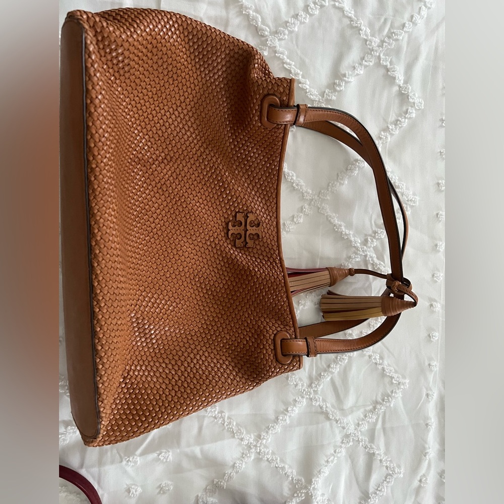 Tory burch woven purse